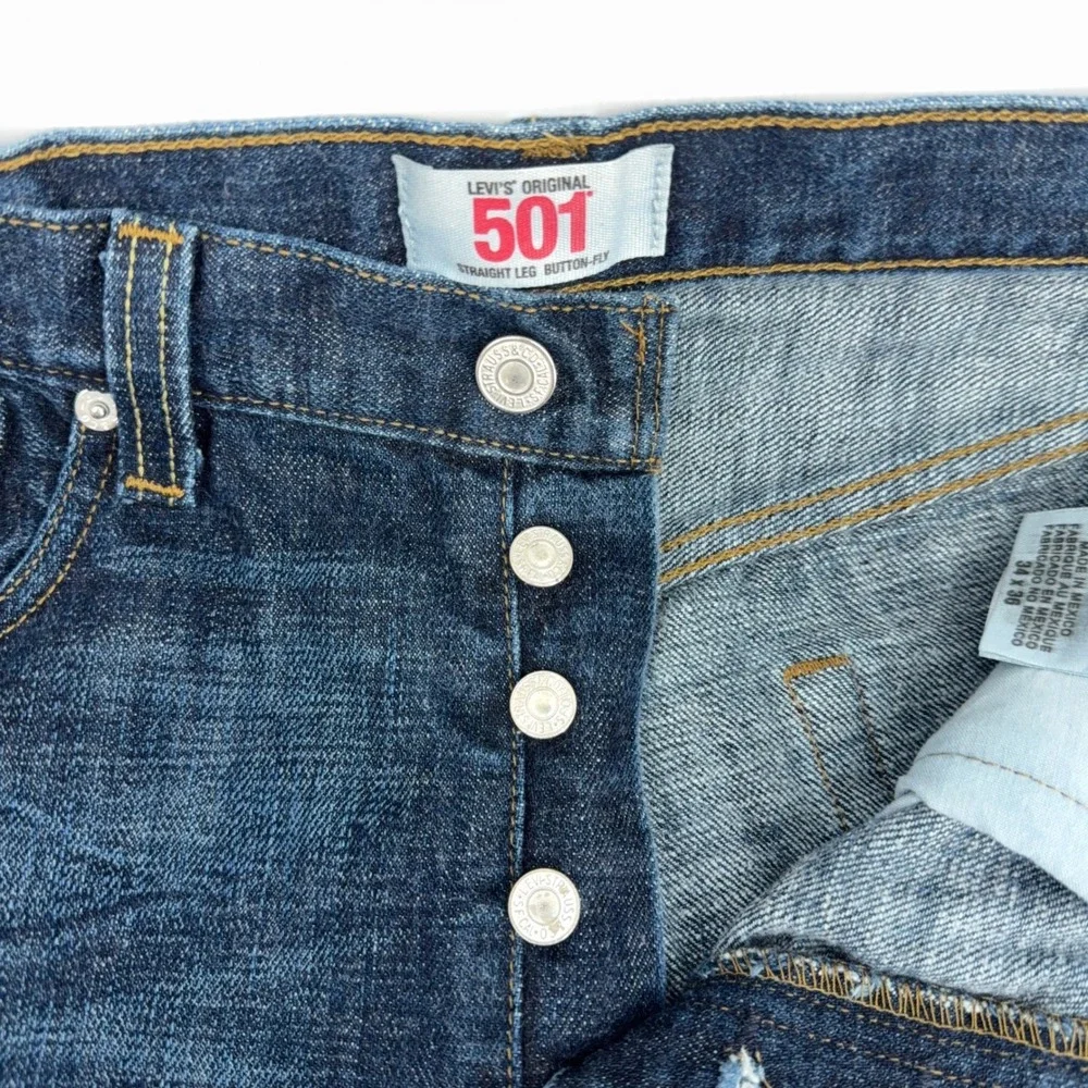 Levi's 501 XX Original Jeans Mens 34x35 (Tag 34x36) Straight Leg Button Fly